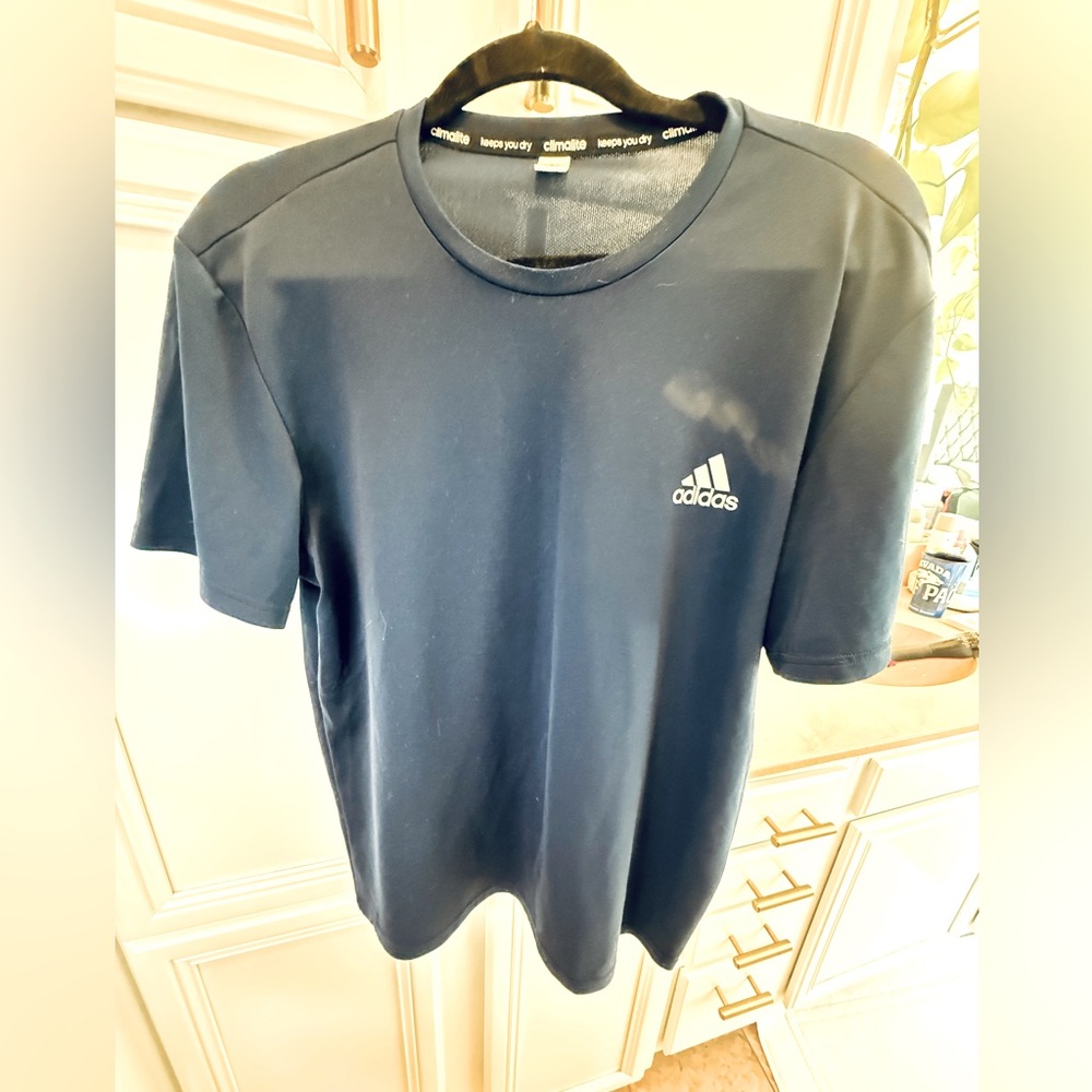 Adidas Climate Cool Men’s Large Navy Blue T-shirt
